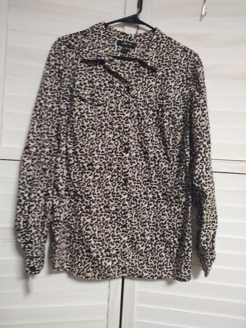 Style & Co Leopard Print Blouse - Size 14